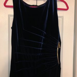 Midnight Blue Velvet Bodycon Dress - Ivanka Trump